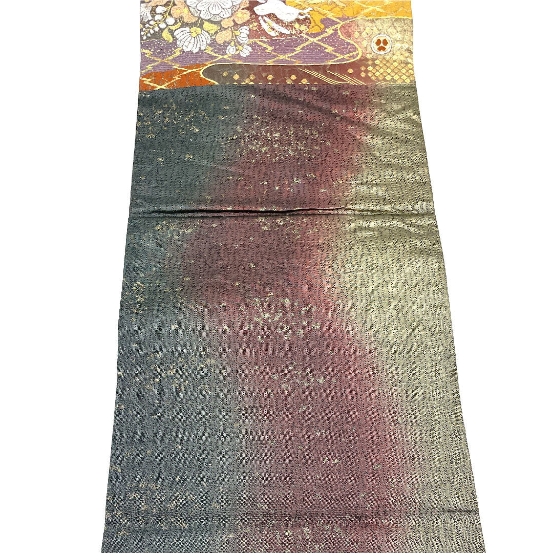Fukuro Obi Tsujigahana Rabbit Obi Length 438cm Pure Silk S Rank Six-way Formal Gradient 1123003792399