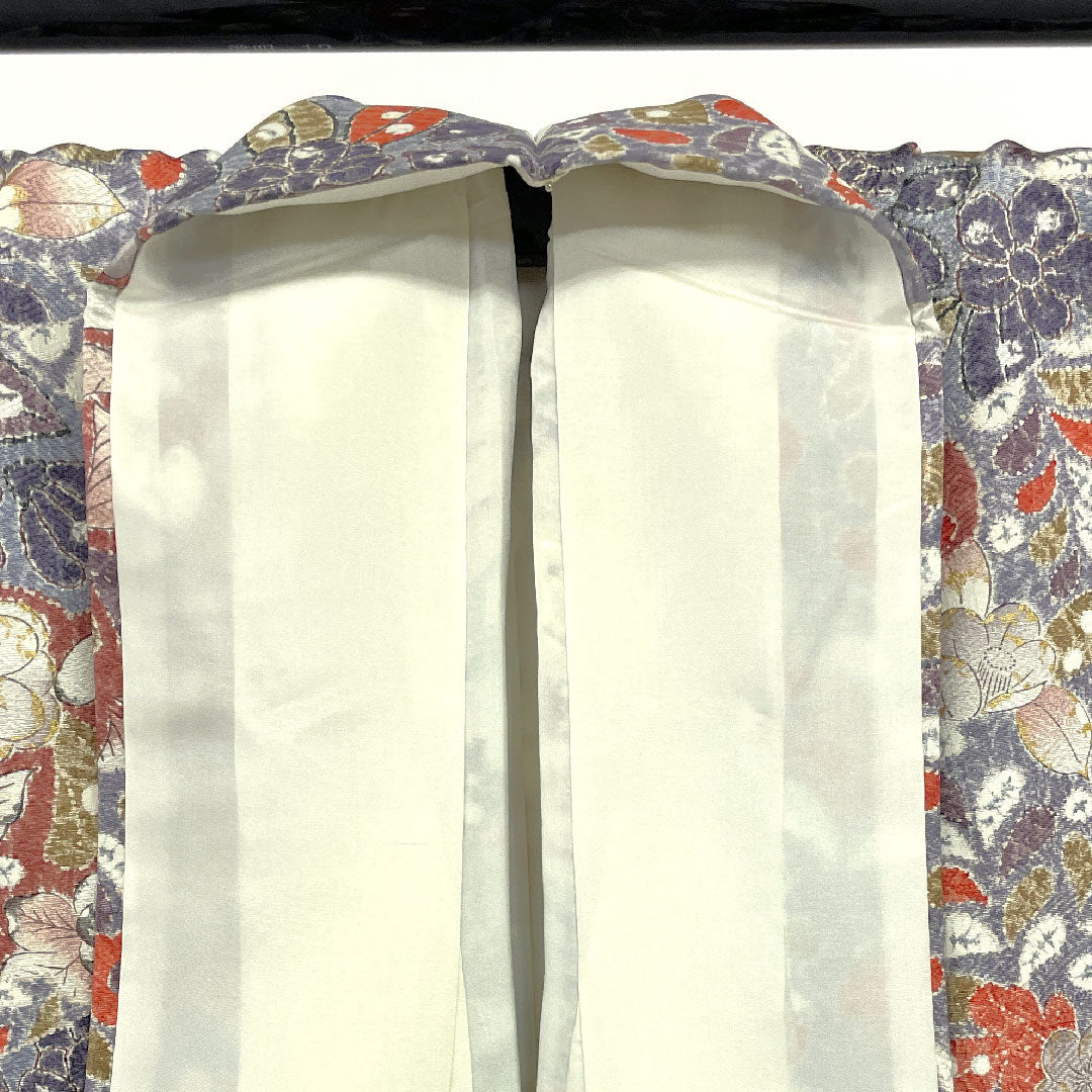 小紋 身丈160cm 裄丈66cm 袷 辻ヶ花 正絹 Sランク グレー系 1115000592322