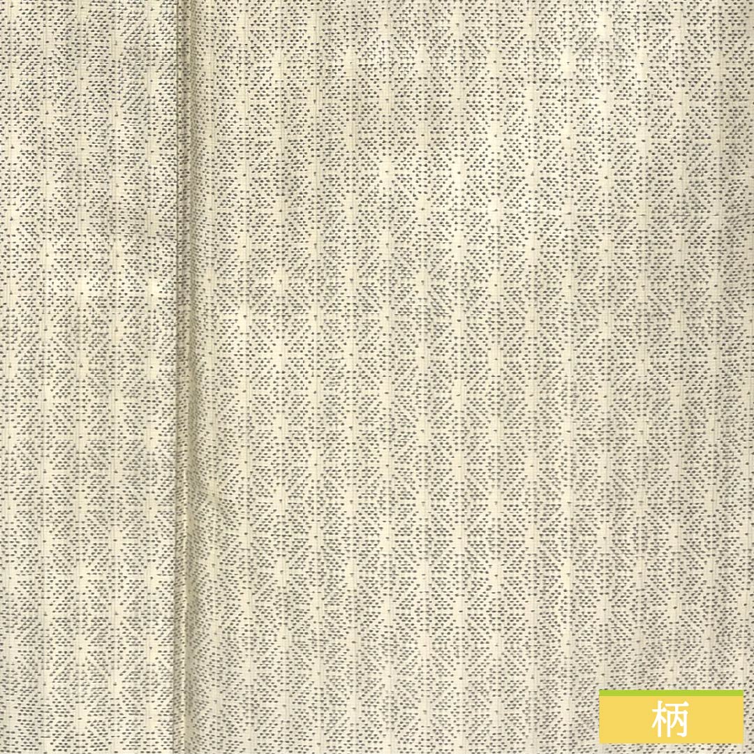 Tsumugi, pure silk, S rank, length 155cm, sleeve-to-sleeve 64cm, pale eggshell, white Oshima, asa-no-ha pattern, with basting stitches, lined, cream-colored, 1116004842315