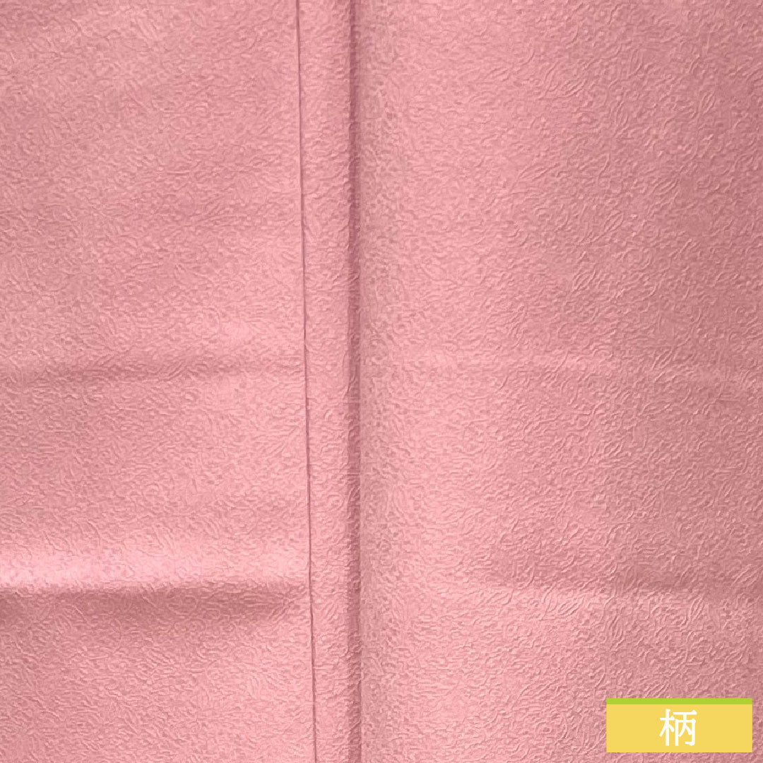 Plain color, polyester, length 162.5cm, sleeve length 67.5cm, faded red (arasomeiro), washable kimono, basting thread included, unused, lined, S rank, purple, 1114001232420
