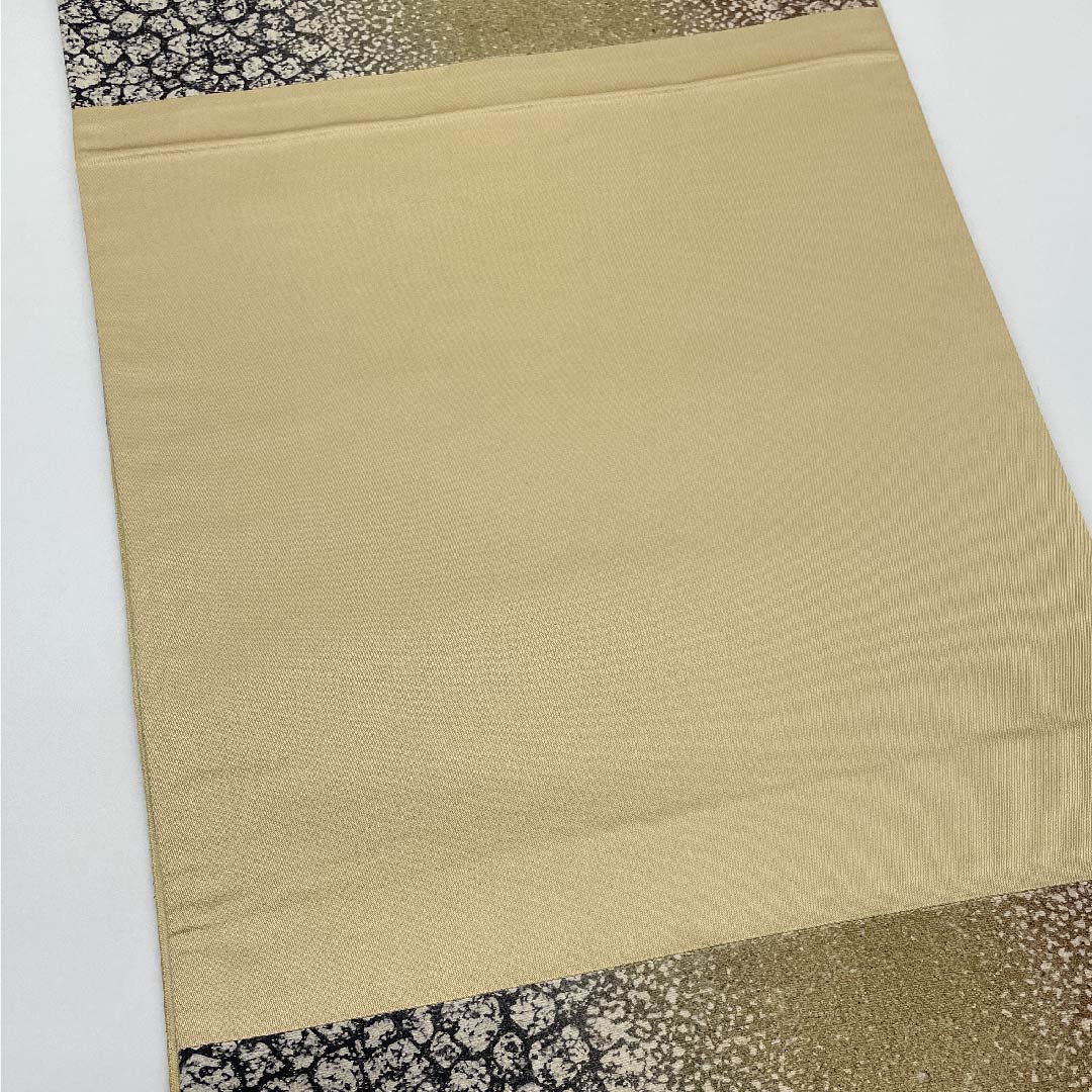 Fukuro Obi Gradient Stone Pavement Pattern Dyed Obi Length 486cm Pure Silk S Rank Full Length Semi-Formal Gradient Style 1123008122499