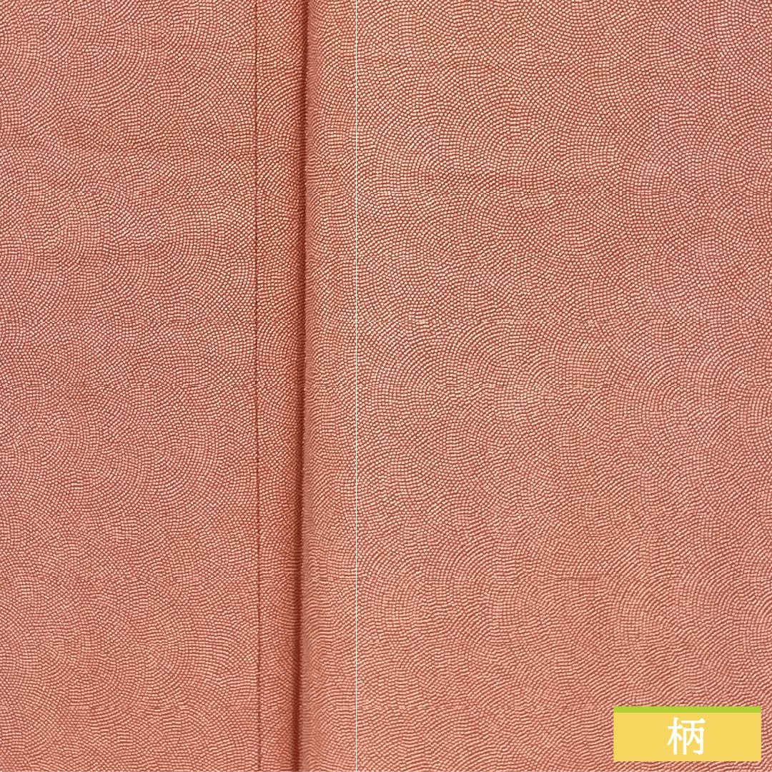 A-Rank Pure Silk Komon (Fine Pattern) - Length 163cm, Sleeve Length 67.5cm - Lined - Medium Crimson (nakabeniiro) - Edo Komon (Edo Komon) - Shark Print - Stencil Dyed - Red - Product Number: 1115007033412