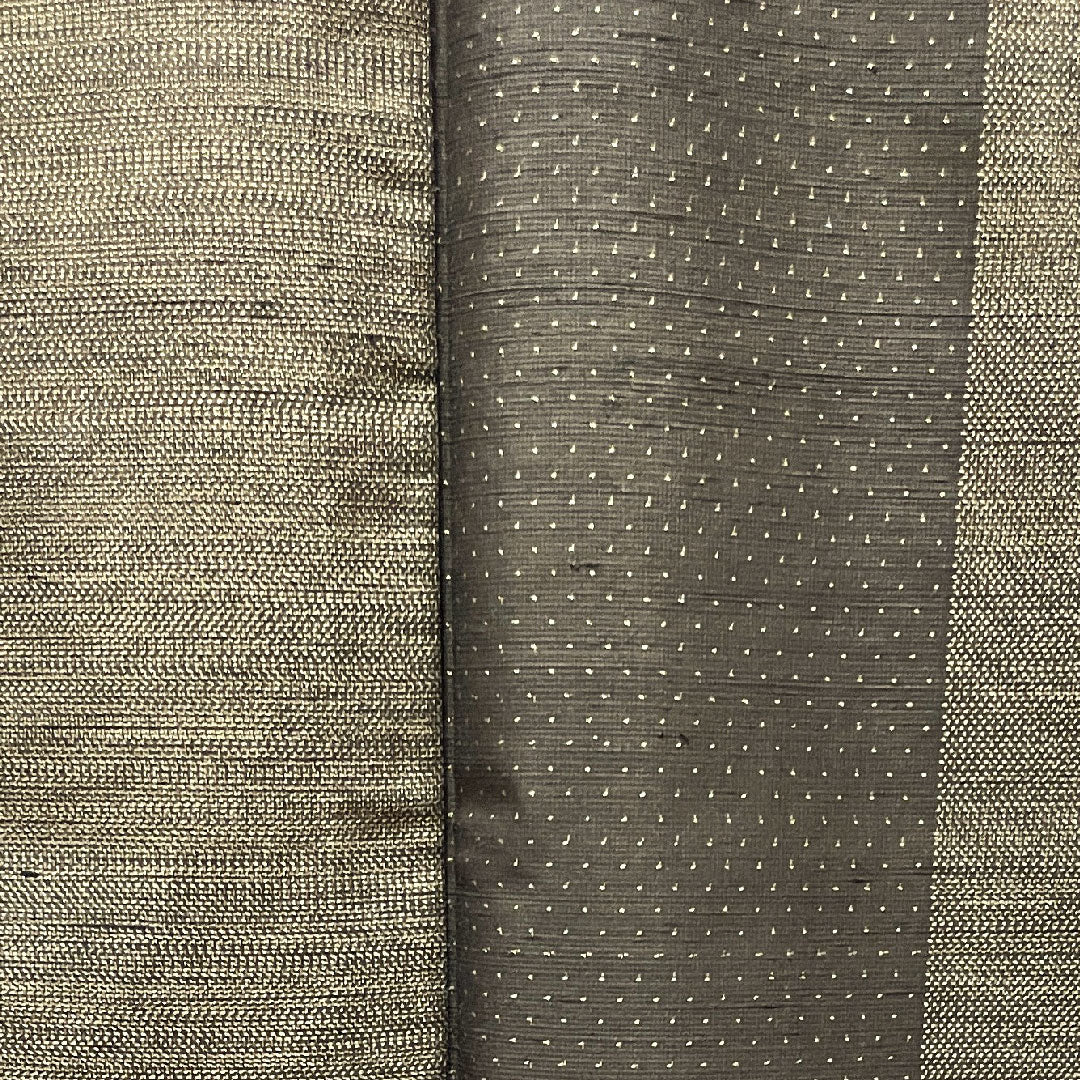 Tsumugi Length 167.5cm Sleeve length 66cm Dark grey Geometric pattern Pure silk A rank Single layer Brown 1116002713514