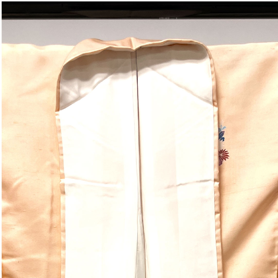 Homongi (formal kimono) Length 159cm Sleeve length 62cm Maiden color Tsumugi fabric Chayatsuji Pure silk A rank Pink 1112002073313
