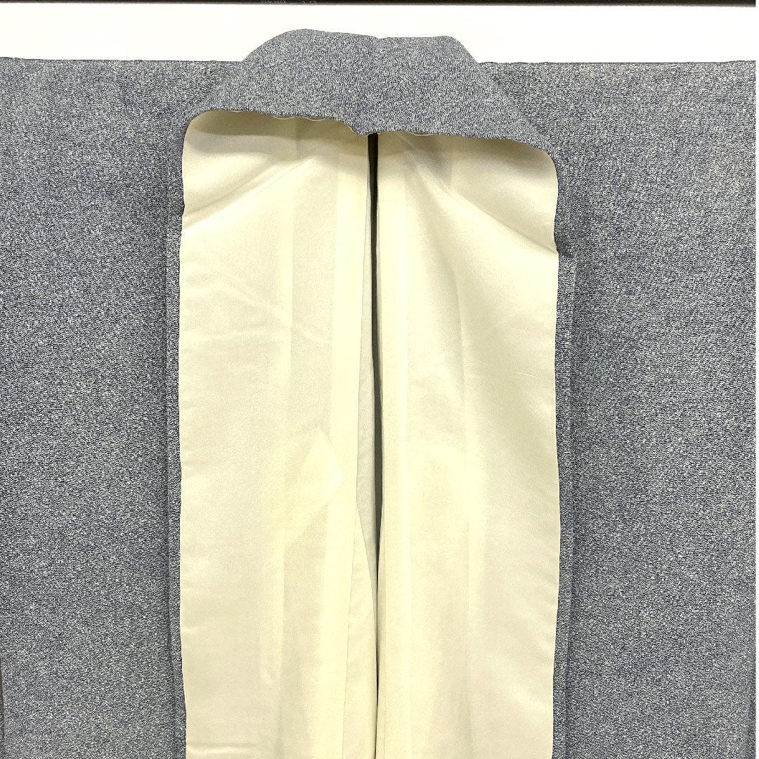 Komon Length 161cm Sleeve length 64cm Awase Edo Komon Kazuo Adachi Shark Butt-matching Three Aoi Silk S Rank Blue 1115001242317