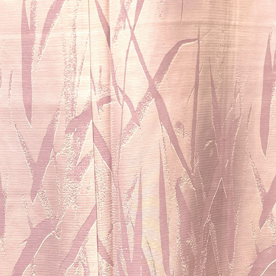 Summer pure silk komon kimono, length 159cm, sleeve length 62.5cm, cherry blossom color, abstract pattern, basting thread included, unused, silk, A rank, pink, 1132000533313