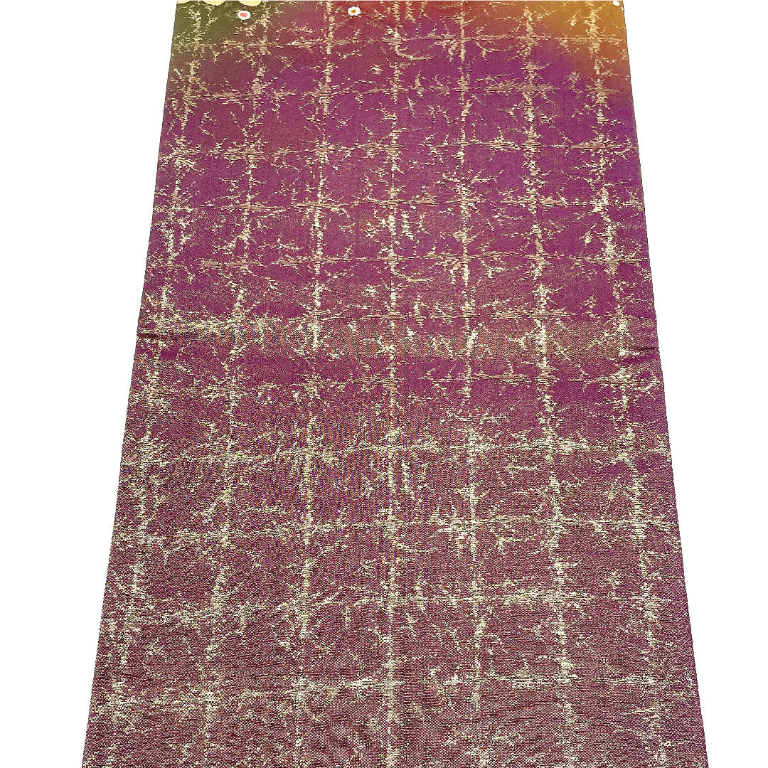 Fukuro Obi Tsujigahana Artist's work Fukure weave Obi length 424cm Pure silk S rank Point pattern Formal Purple 1123004602320