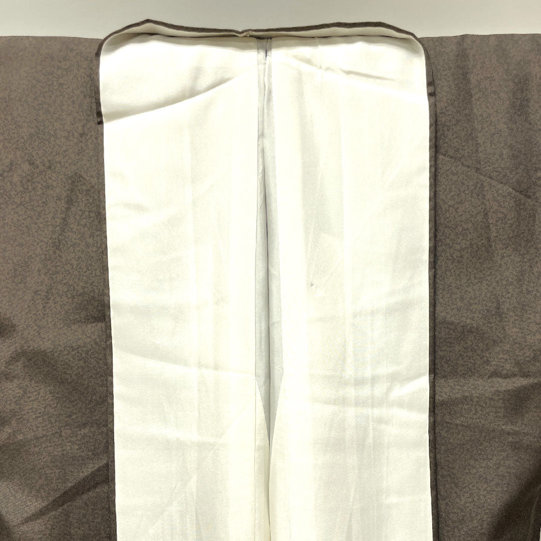 Homongi, lined, length 167cm, sleeve length 64cm, charcoal color, artist's work, Enso, pure silk, A rank, brown, 1112002473514
