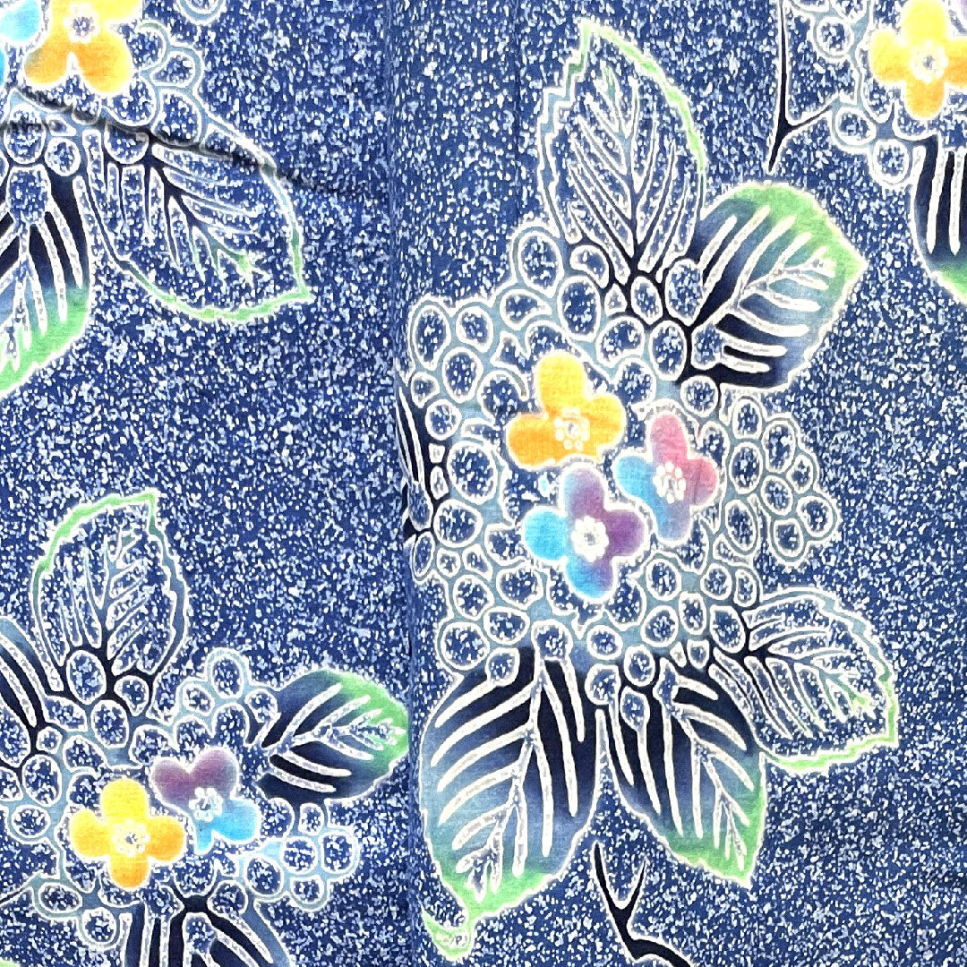Yukata, dayflower color, hydrangea, cotton, B rank, single layer, length 158cm, sleeve length 66cm, blue, 1118003704317
