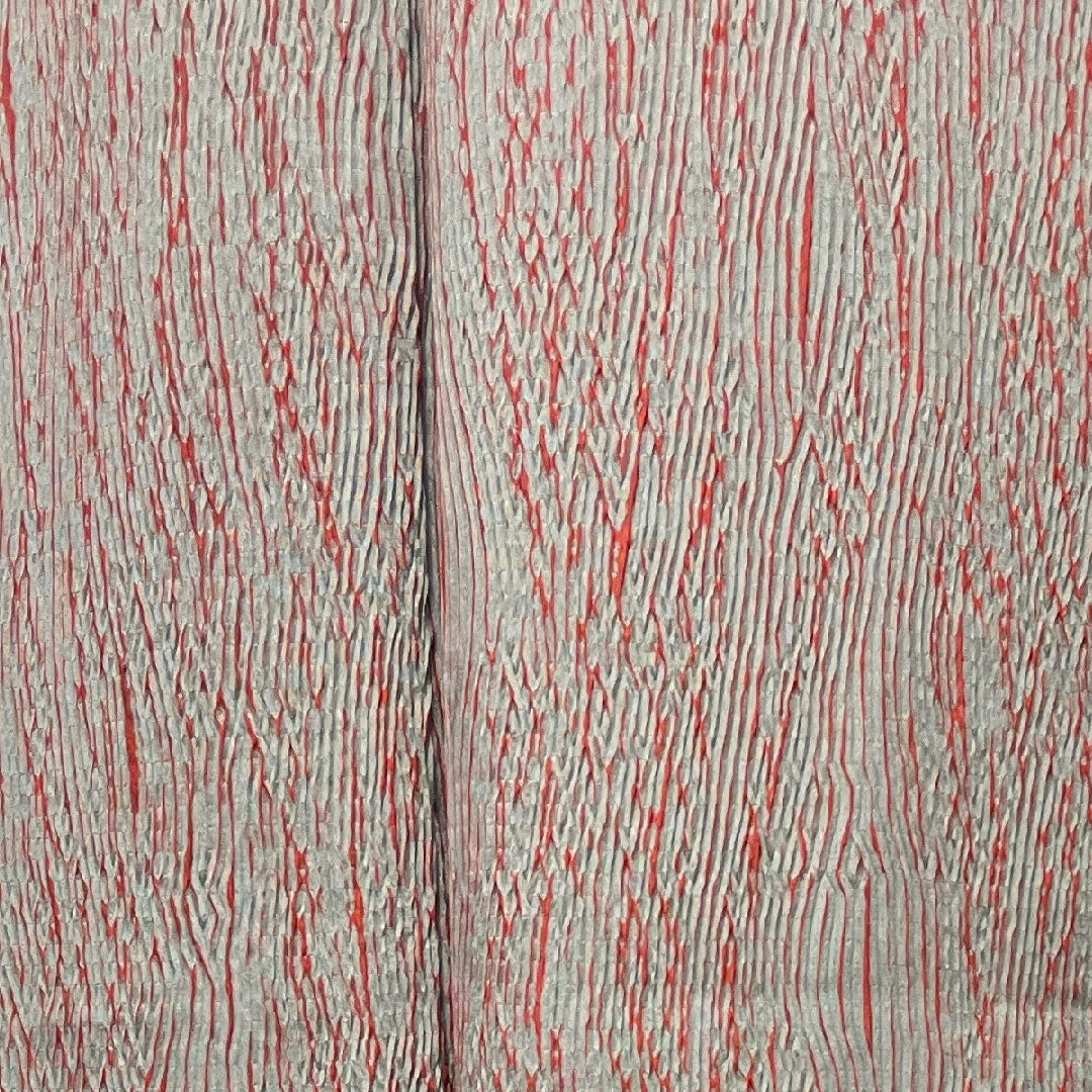 小紋 身丈147.5cm 裄丈61cm 袷 灰色 絞り 抽象模様 正絹 Sランク グレー系 1115003262122