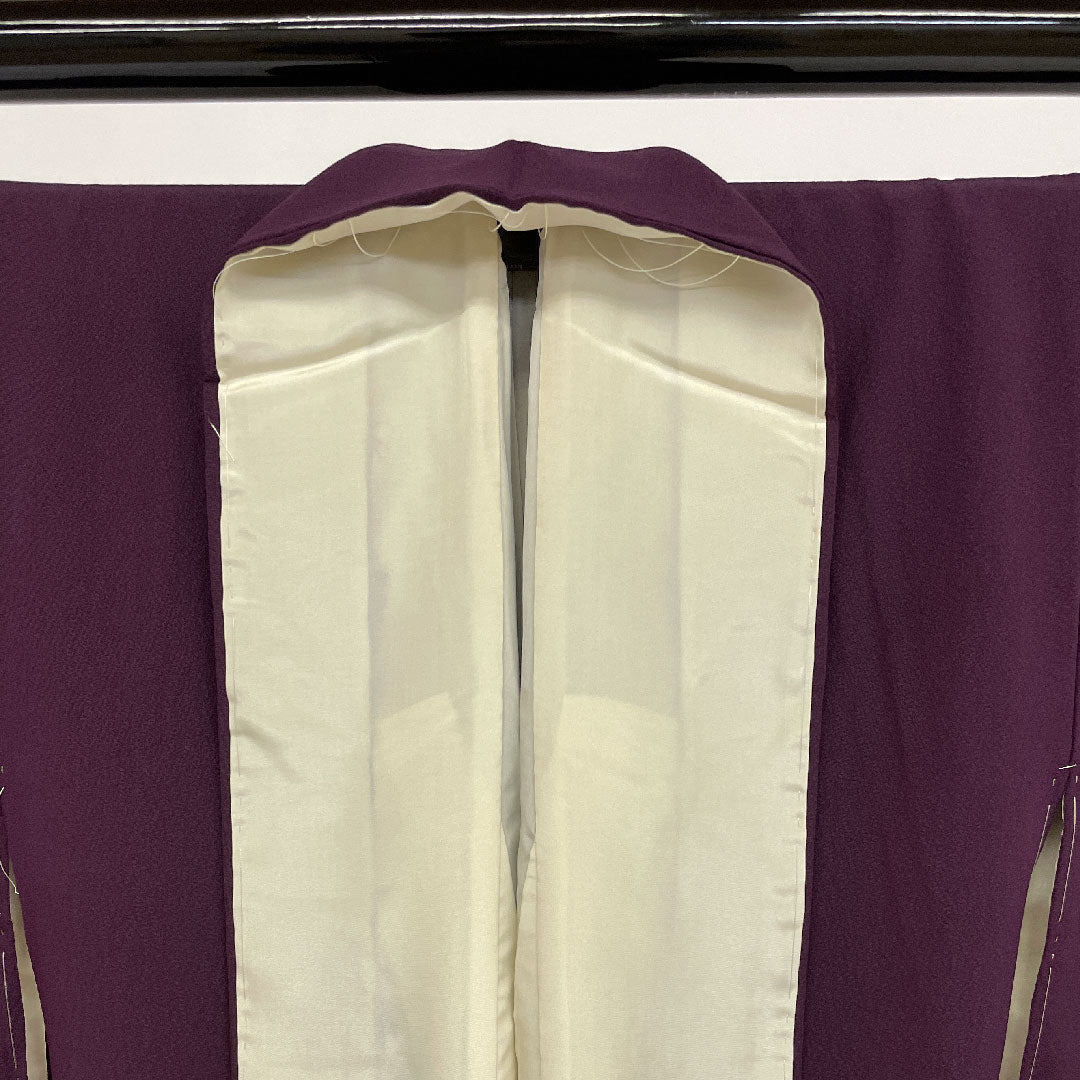 Plain color, Length 153.5cm, Sleeve length 63cm, Lined, Pure silk, A rank, Purple, 1114000033120