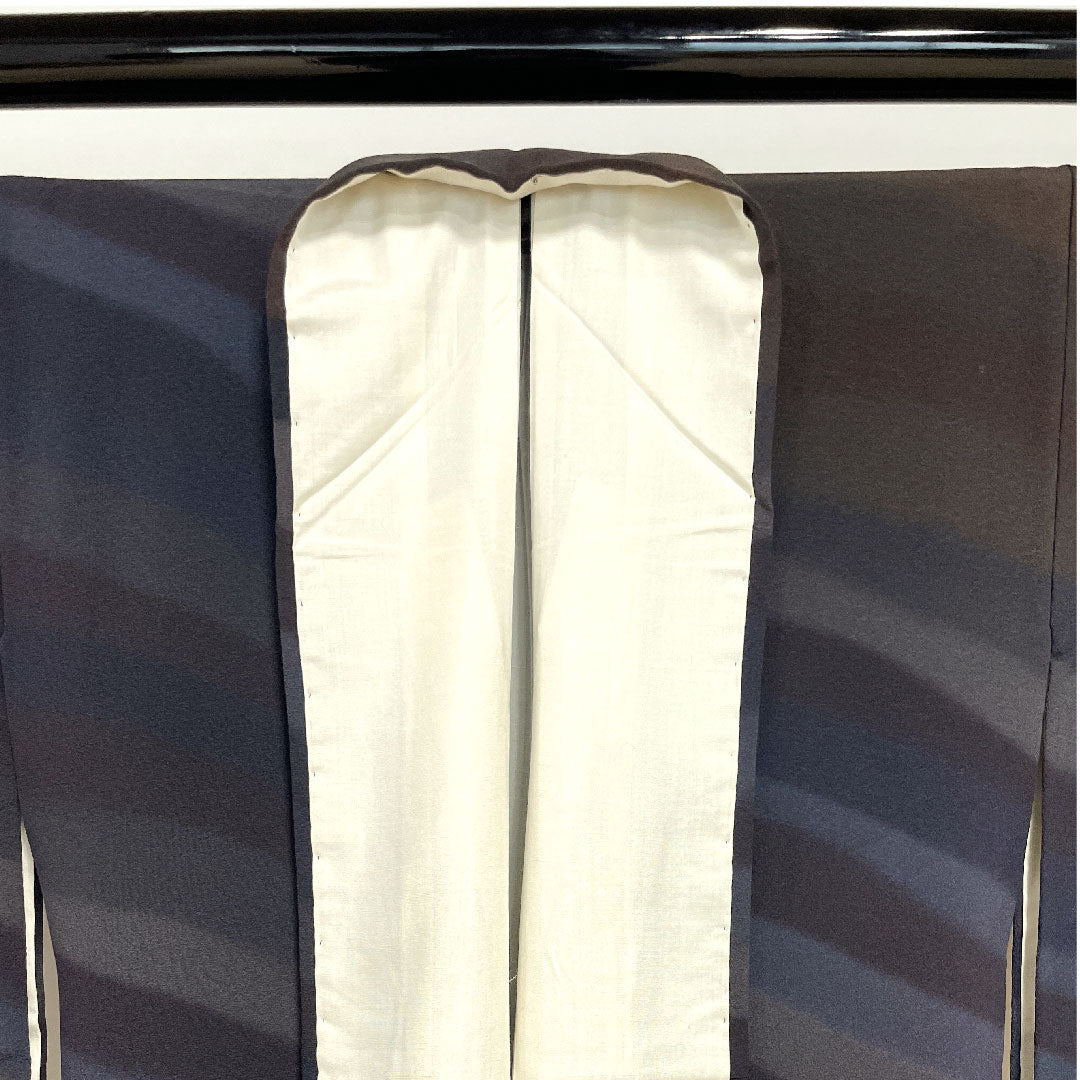小紋 身丈168cm 裄丈66cm 袷 ぼかし染 抽象模様 正絹 Aランク グラデ 1115002363599