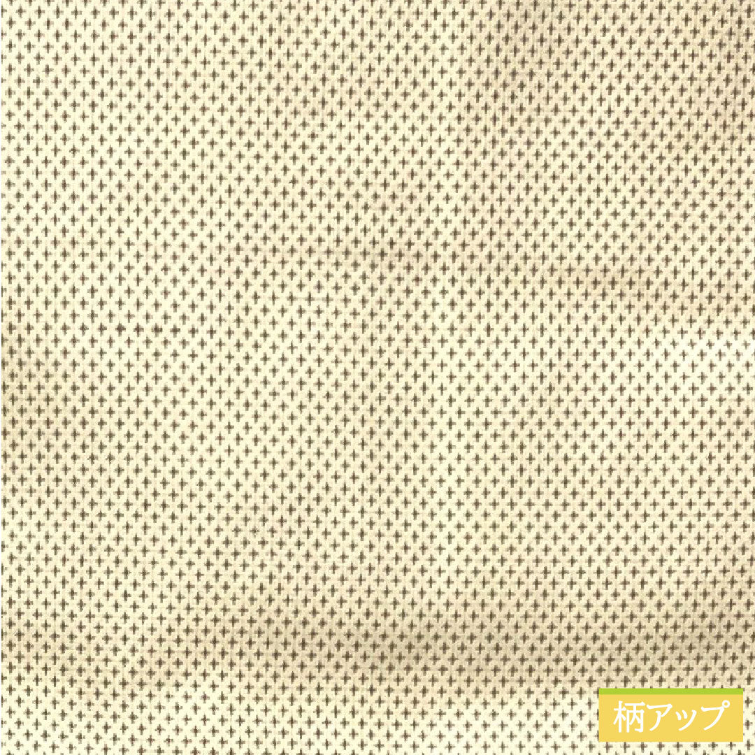 Tsumugi, pure silk, length 163.5cm, sleeve length 64cm, Tonokoiro, cross-patterned kasuri, A-rank, lined, beige, 1116003573425