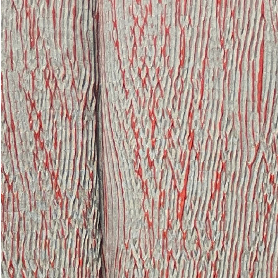 小紋 身丈147.5cm 裄丈61cm 袷 灰色 絞り 抽象模様 正絹 Sランク グレー系 1115003262122