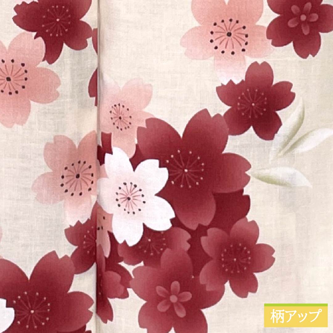 浴衣 木綿 Sランク 身丈163cm 裄丈66cm 薄肉色(うすにくいろ) 型染 桜 単衣 ピンク系 1118006992413