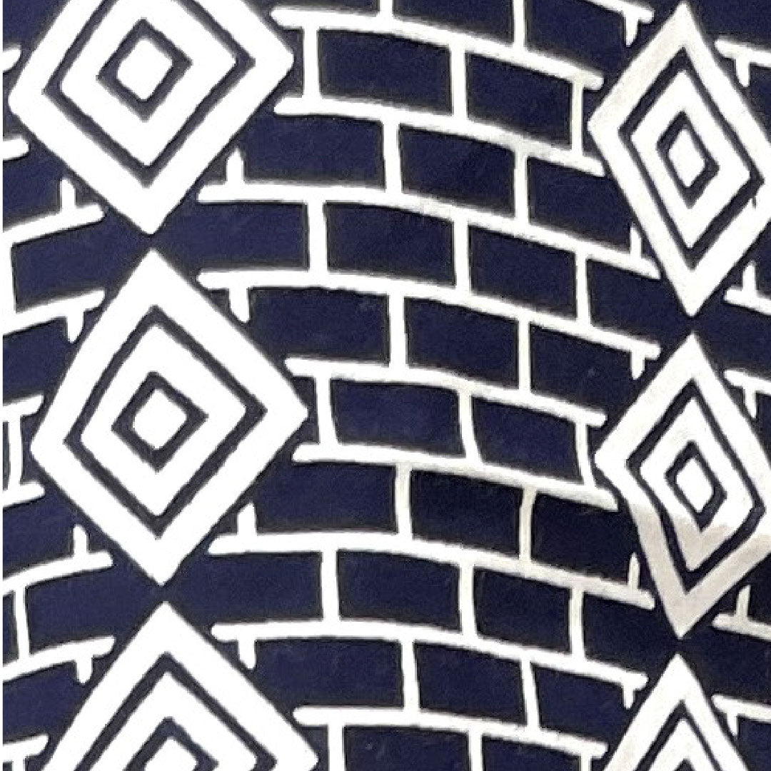 Yukata with basting thread, unused, men's, geometric pattern, cotton, S rank, single layer, length 135cm, sleeve length 67.5cm, navy blue, 1118002132118