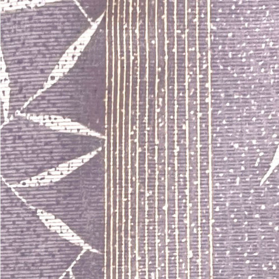 Summer kimono, polyester, small pattern, length 166cm, sleeve length 65cm, medium-light purple, bamboo leaves, stripes, washable kimono, silk, S rank, purple, 1132001482520