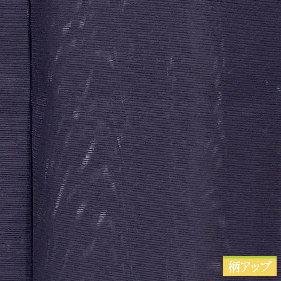 夏物 ポリエステル 色無地 Sランク 身丈153.5cm 裄丈62.5cm 紫烏色(しうしょく) 洗える着物 素無地 絽 紫系 1132003952220