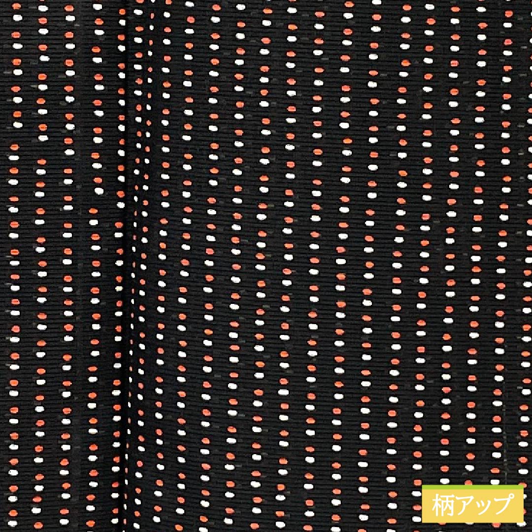 Summer kimono, polyester, small pattern, length 157cm, sleeve length 63.5cm, dot pattern, washable kimono, silk, A rank, black, 1132002223310