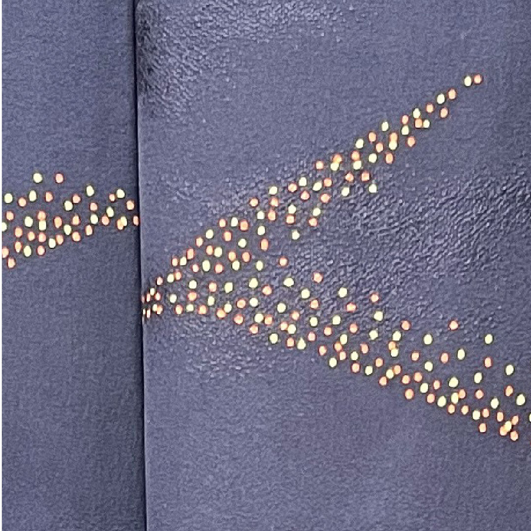 Komon, Length 158cm, Sleeve length 63.5cm, Lined, Blue-brown, Abstract pattern, Pure silk, A rank, Navy blue, 1115003493318