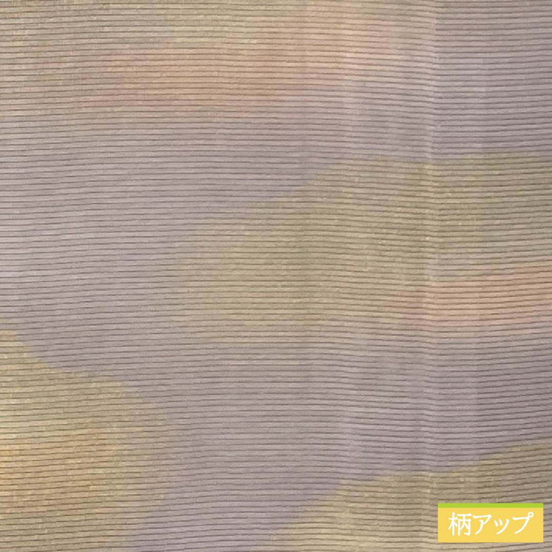 Summer pure silk formal kimono, length 153cm, sleeve length 61.5cm, cherry blossom color, Kyoto Yuzen, one crest, circle with tangerines, silk, B rank, pink, 1132002194213