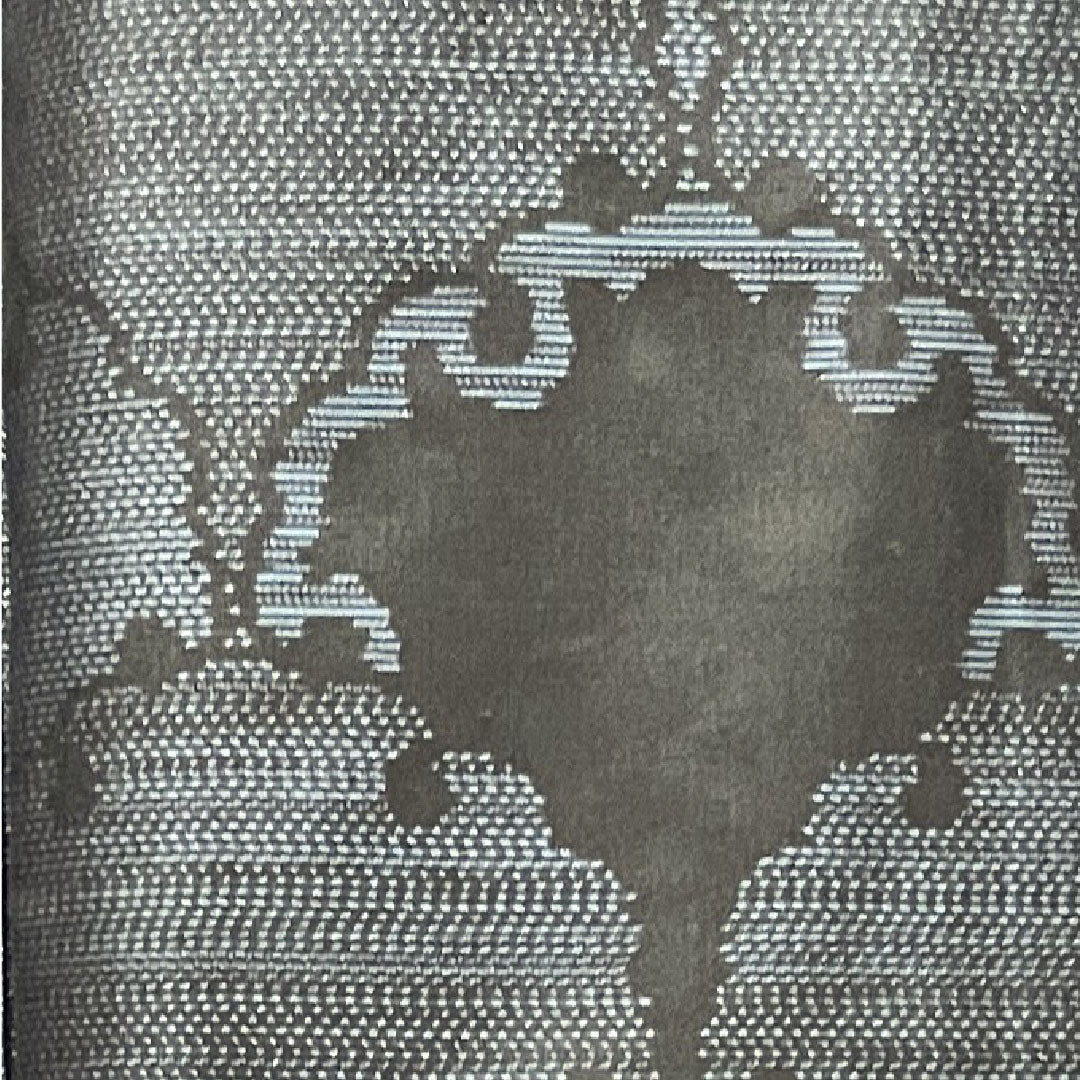 Oshima Tsumugi, Length 160.5cm, Sleeve length 63.5cm, Weft Kasuri, Yukiwa, Pure Silk, A Rank, Awase, Navy Blue, 1116002823418