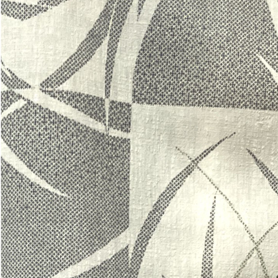 Summer kimono, polyester, small pattern, length 155cm, sleeve length 65.5cm, light ink color, checkered pattern, abstract pattern, washable kimono, gauze, B rank, gray 1132000804322