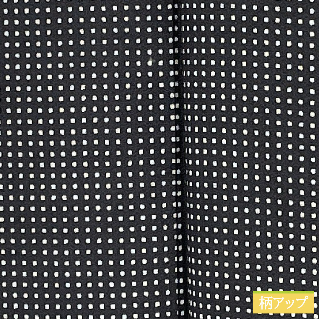 Komon, pure silk, length 165.5cm, sleeve length 66cm, lined, geometric pattern, A rank, black, 1115004713510
