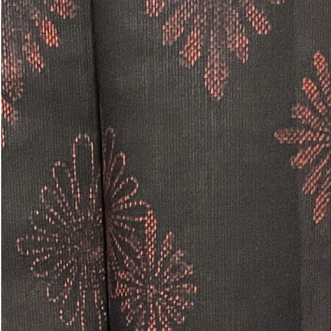 Summer kimono, polyester, pongee, length 154.5cm, sleeve length 64.5cm, Kikubishi, washable kimono, with basting thread, gauze, S rank, black, 1132000922210