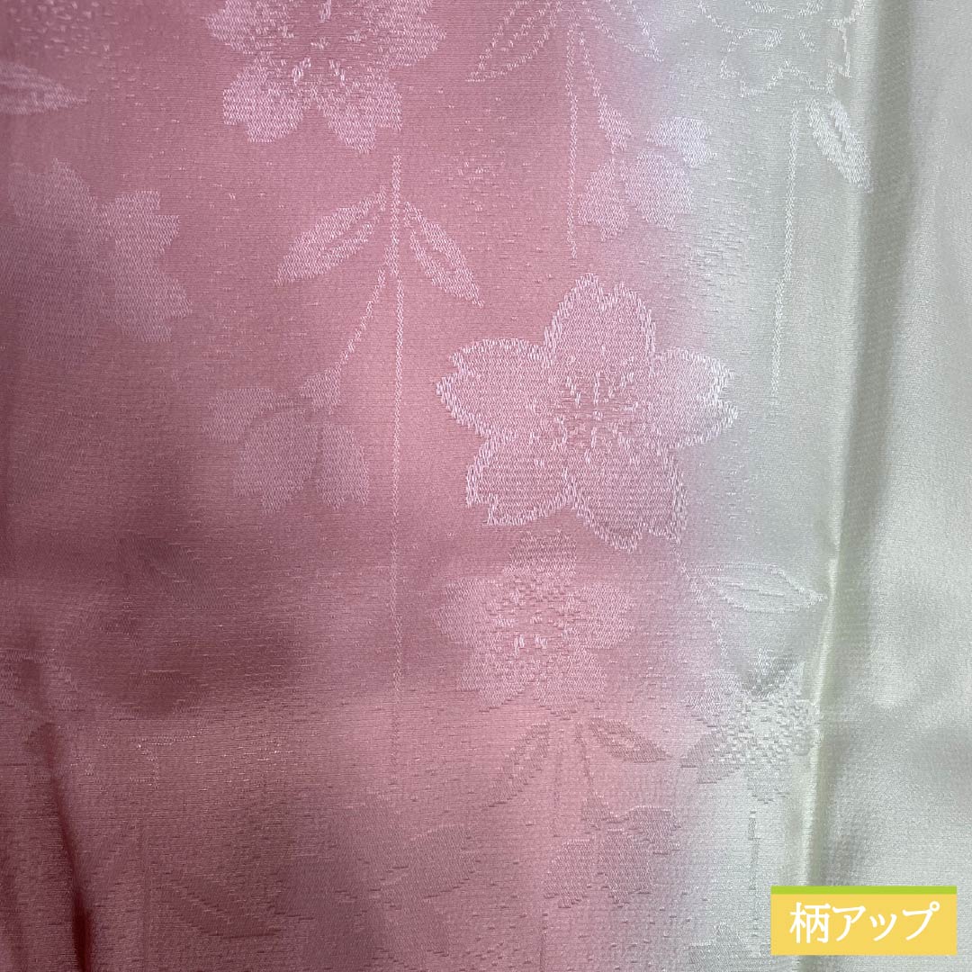 Nagajuban Silk S Rank Body Length 133cm Sleeve Length 66cm Unlined Blended Dye Sakura With Haneri Gradation 1129000732499