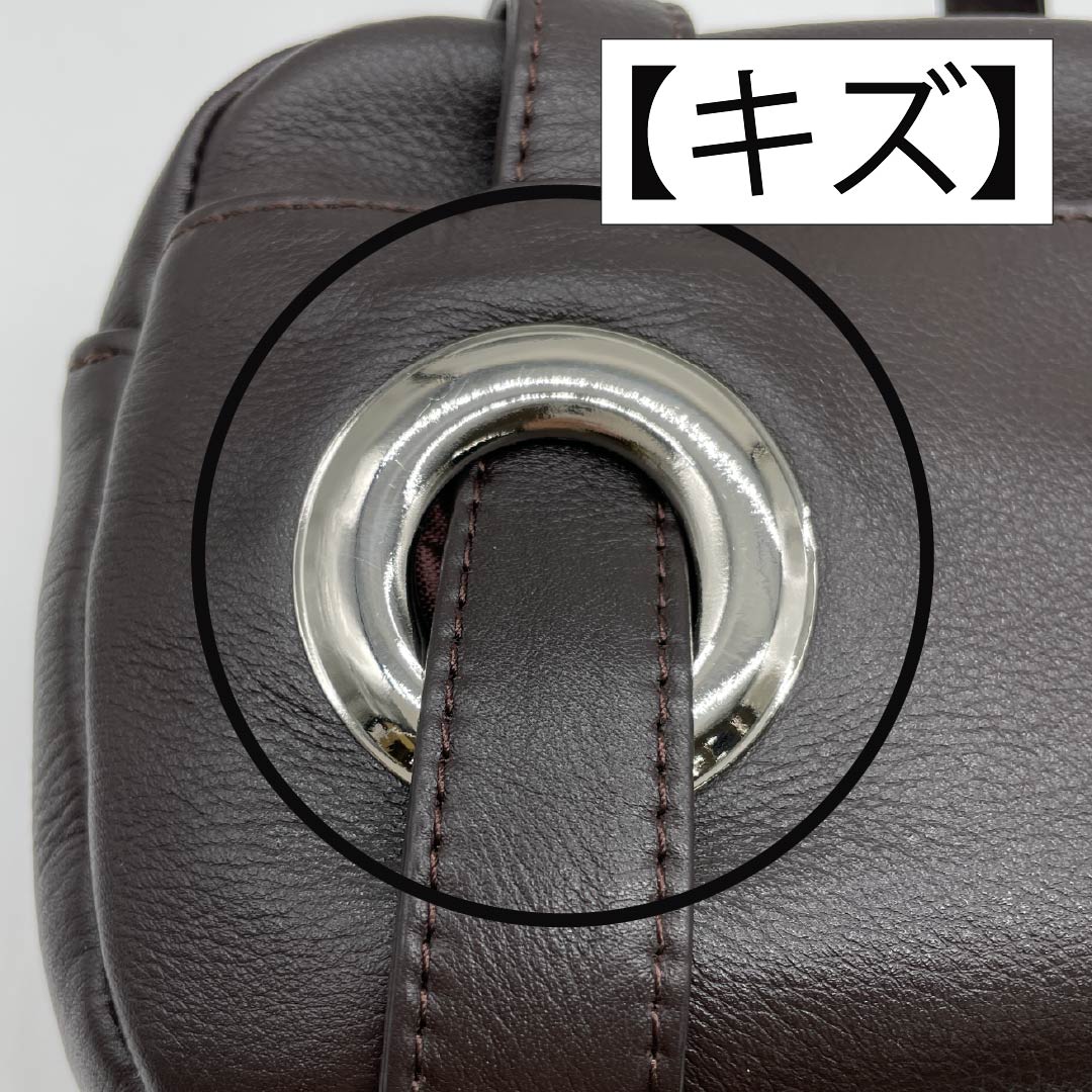 (Like New) Western-style Cowhide Leather Bag, Grade A, Like New, Cowhide Leather, 2-Way, Brown, 119700012314