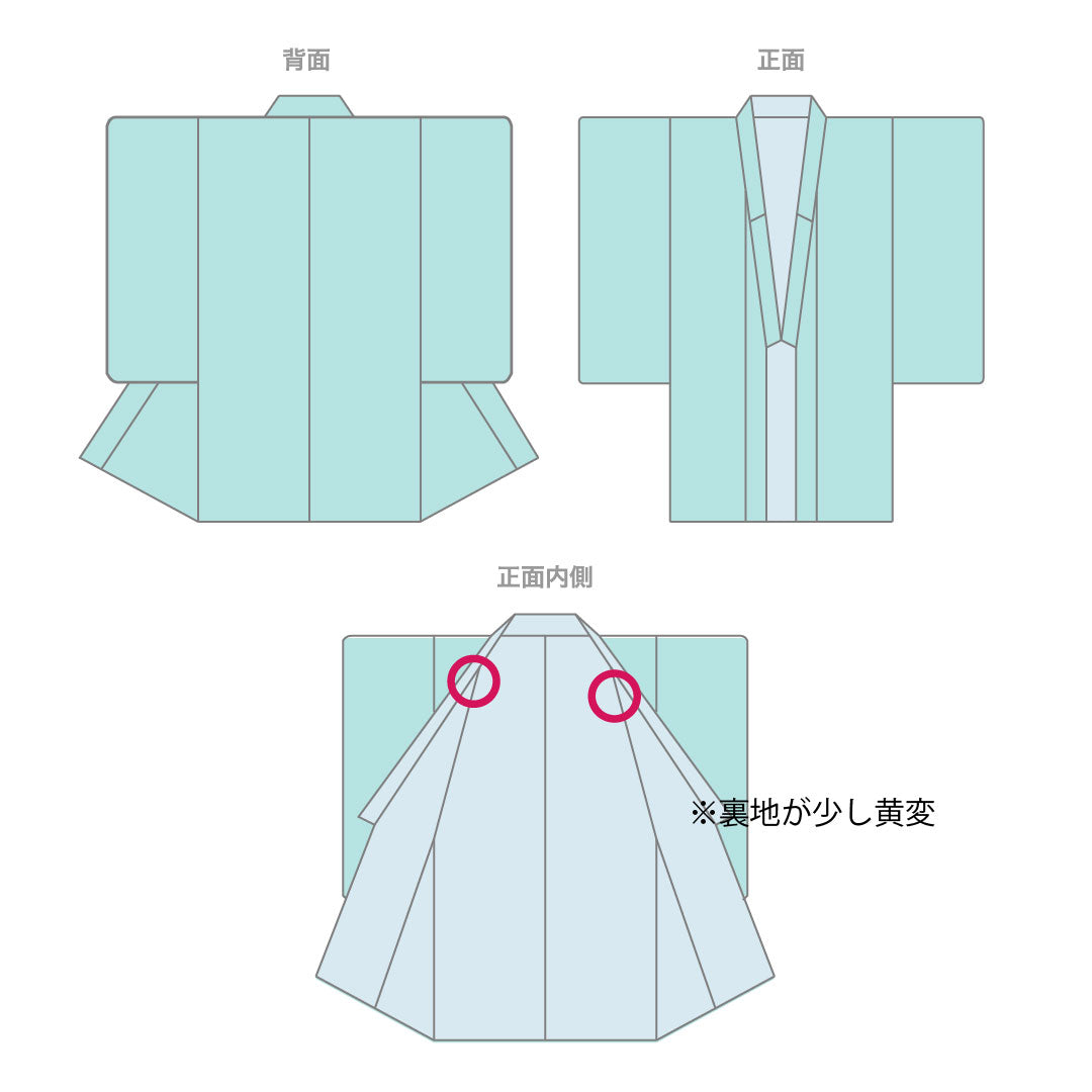 Komon, Length 158cm, Sleeve length 63.5cm, Lined, Blue-brown, Abstract pattern, Pure silk, A rank, Navy blue, 1115003493318