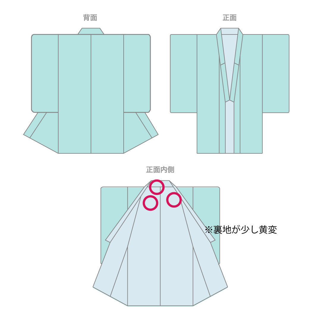 Murayama Oshima Length 154cm Sleeve length 63cm Geometric pattern Pure silk A rank Awase Navy blue 1116002133218