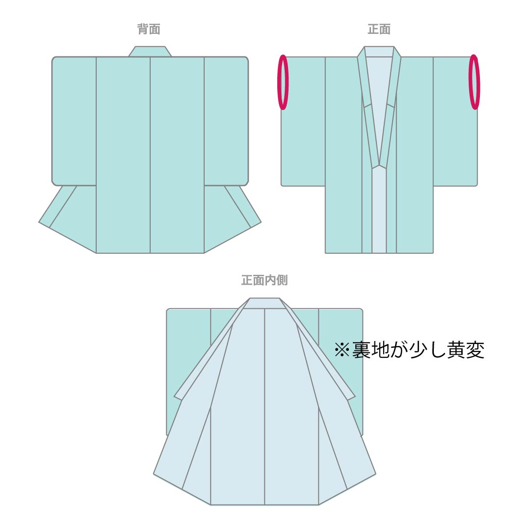 Small pattern, pure silk, length 160.5cm, sleeve length 64cm, lined, light purple, Sumi-nagashi dyeing, A rank, purple, 1115005523420