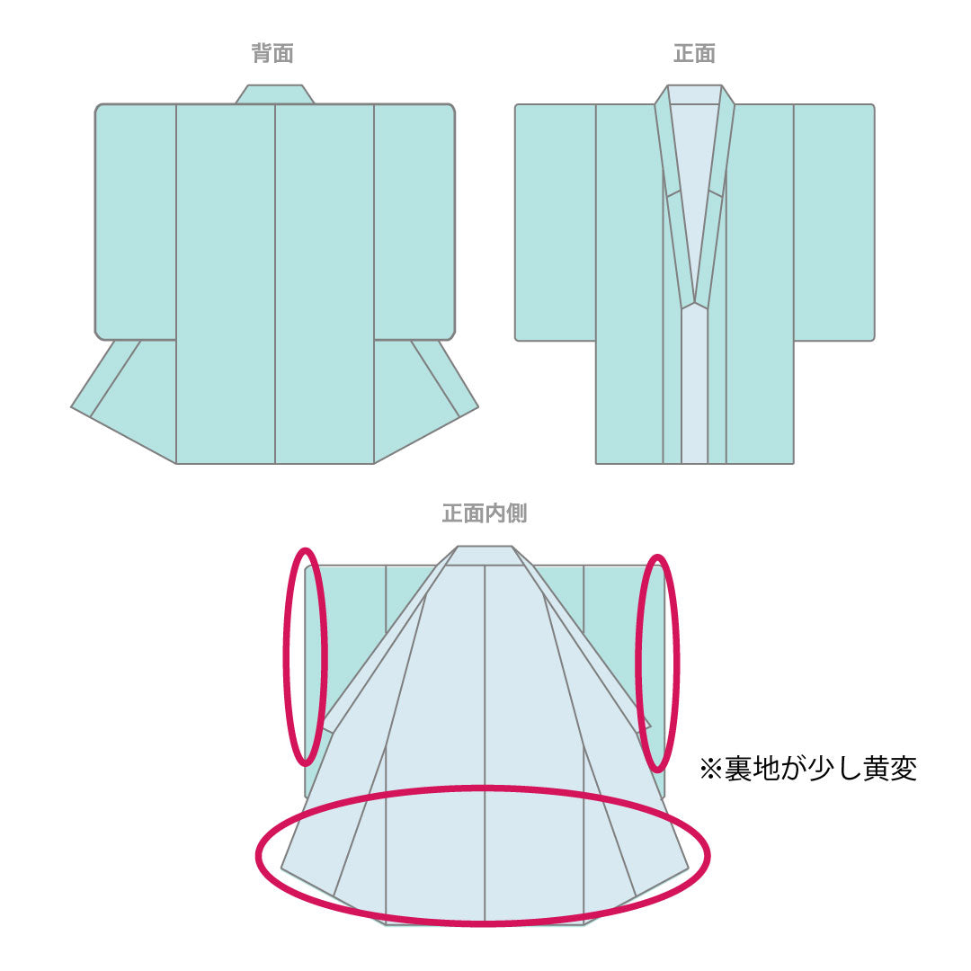 小紋 身丈160cm 裄丈64cm 袷 藍白色 京紅型 蝶 菊 正絹 Aランク 青系 1115003163417