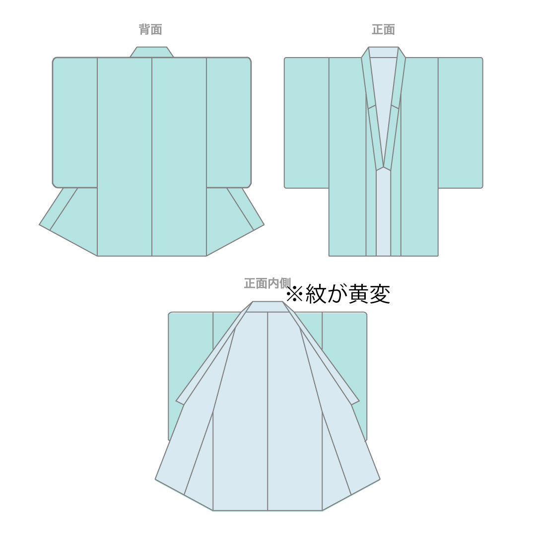 Black formal kimono, pure silk, length 156.5cm, sleeve length 61.5cm, lined, wave, hidden placket, five crests, ivy, A rank, black, 1111001373310