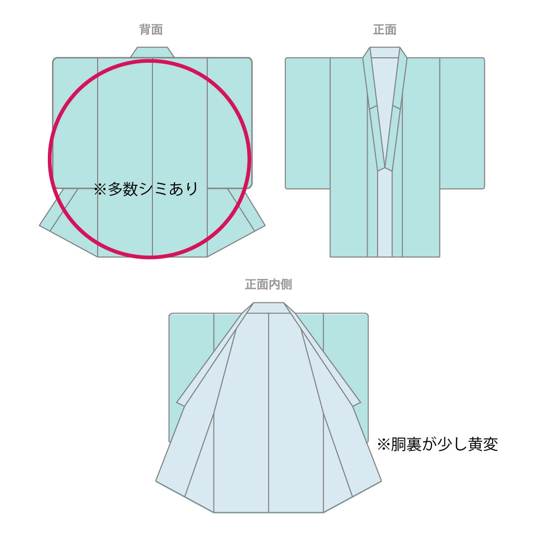 小紋 身丈160cm 裄丈65cm 袷 型染 松葉 花模様 正絹 Bランク クリーム系 1115001194315