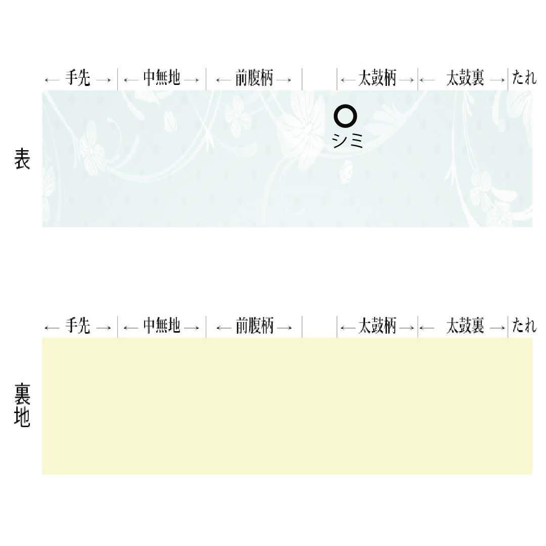 名古屋帯 生成り色(きなりいろ) 京紅型 抽象花模様 鳥 帯丈336cm 正絹 Aランク 六通 カジュアル クリーム系 1124008173315 名古屋仕立て