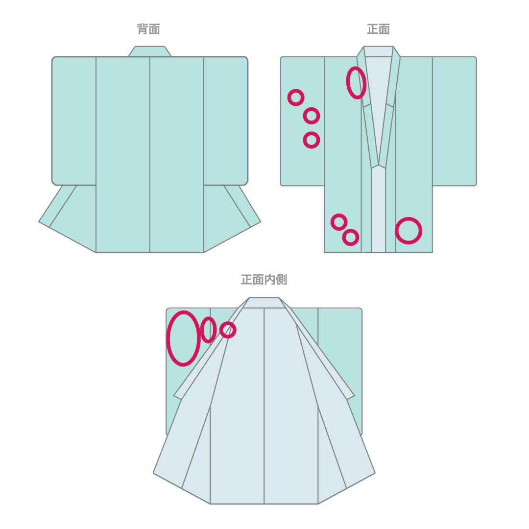 Komon (small pattern) Polyester Kimono, Rank B, Length 165.5cm, Sleeve Length 65.5cm, Lined, Dot Pattern, Checkered Pattern, Washable, Black, 1115006754510