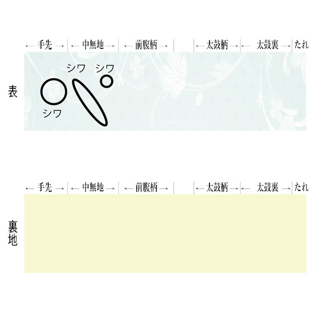 Nagoya obi, pure silk, egg yellow (ran'ou-iro), summer obi, dyed obi, Inca pattern, obi length 370cm, S rank, full length, casual, yellow, 1124007942323, Nagoya style