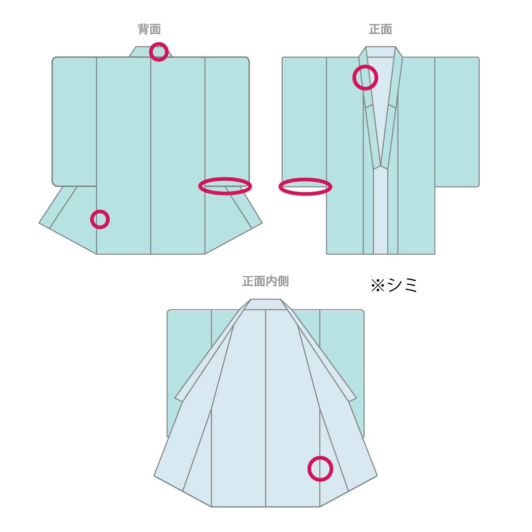 夏物 ポリエステル 小紋 身丈161cm 裄丈68cm 浅藍色(うすらんいろ) 竪絽 縞 鶴 絽 Bランク 水色系 1132002484424