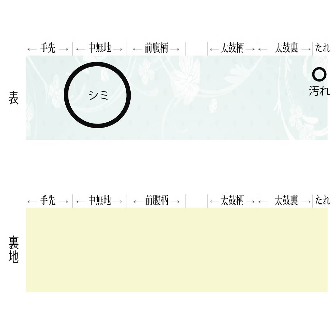 Nagoya Obi, Pure Silk, Kanze Ryusui Design, Summer Obi, Dried Leaf Pattern, Wave Pattern, Length 372cm, Rank B, Six-Ply, Semi-Formal, Silver, 1124008754322, Nagoya Style