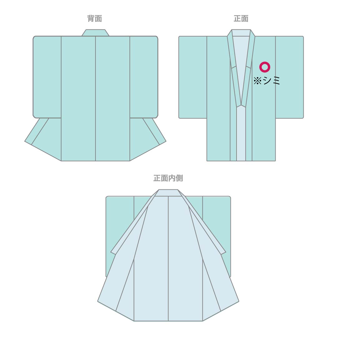 夏物 ポリエステル 色無地 Sランク 身丈162cm 裄丈64.5cm 濃紺色(のうこんいろ) 洗える着物 素無地 絽 紺系 1132003992418