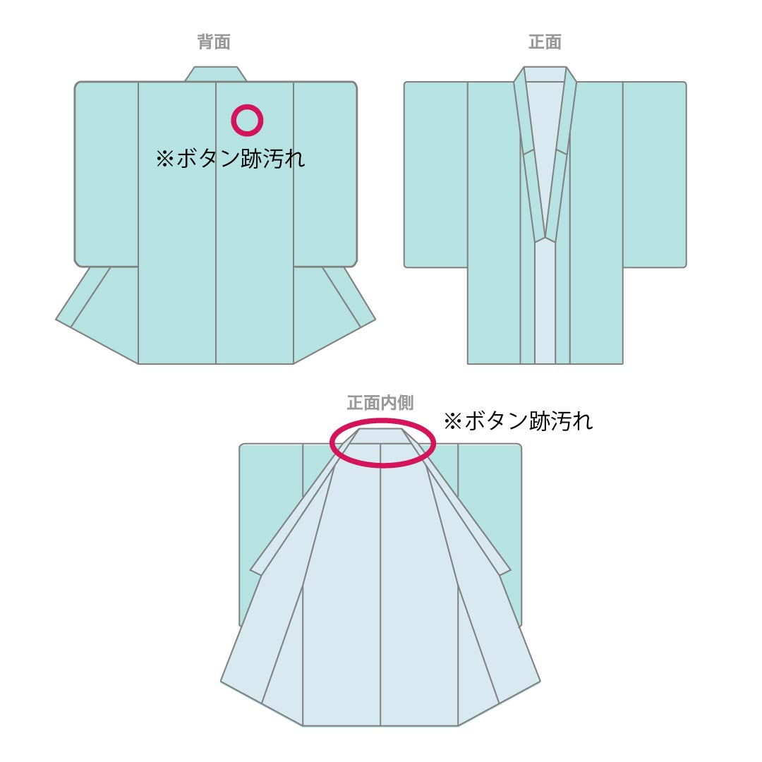 夏物 ポリエステル 小紋 身丈148.5cm 裄丈61cm 半色(はしたいろ) 抽象模様 洗える着物 絽 Aランク 紫系 1132002513120