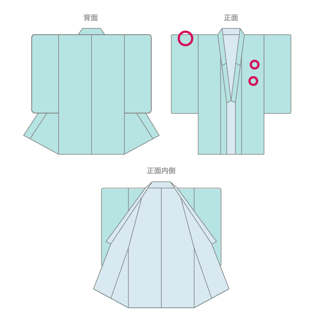Colored Tomesode, Length 158cm, Sleeve Length 64cm, Awase, Daimyo Pattern, Pure Silk, A Rank, Three Crests, Green, 1111000123319