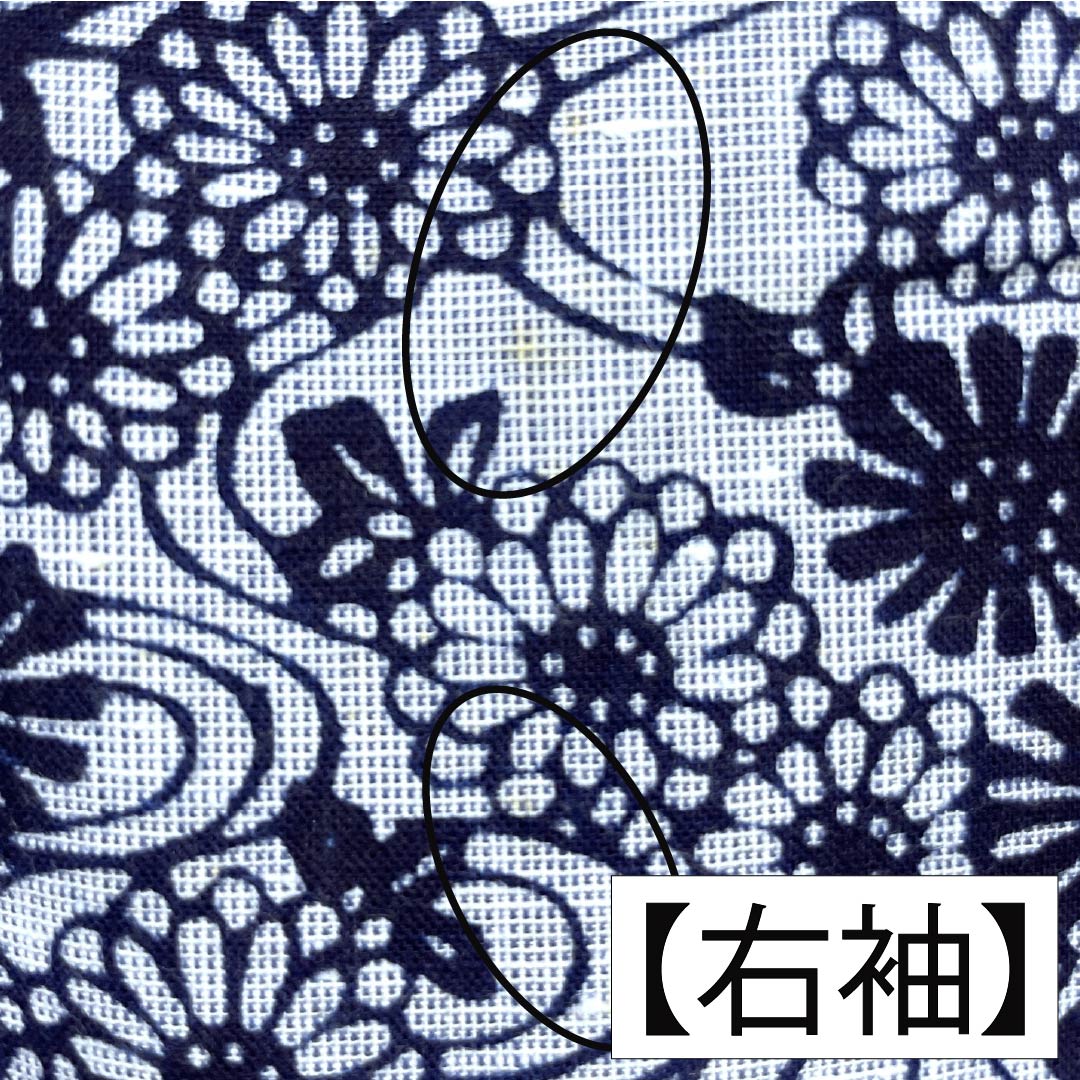 浴衣 木綿 身丈154cm 裄丈62cm Bランク 単衣 グレー系 水銀色(すいぎんいろ) 菊 流水 1118005914222