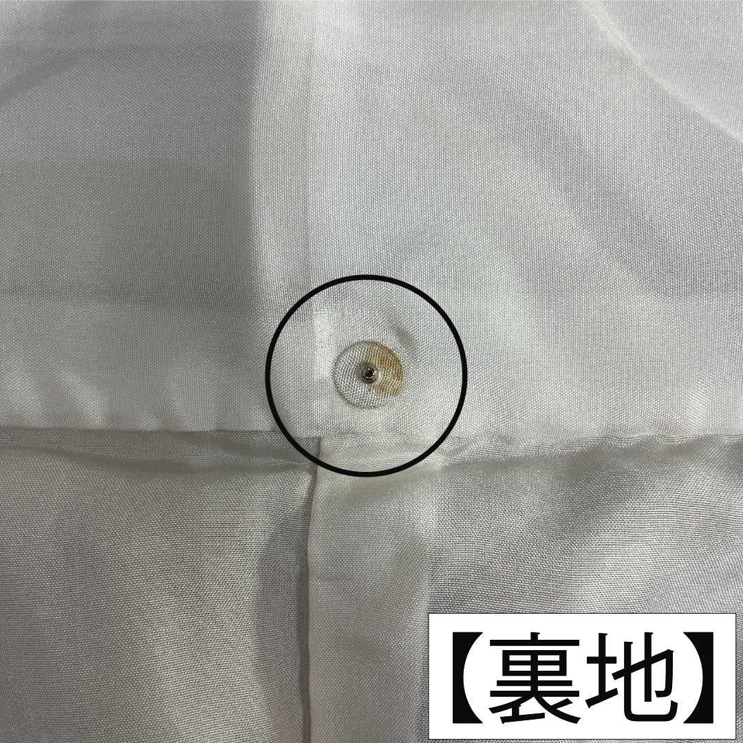 訪問着 正絹 袷 身丈160.5cm 裄丈65.5cm 梨子色(なしいろ) 京友禅 タタキ染 桜 Sランク 黄系 1112005622423