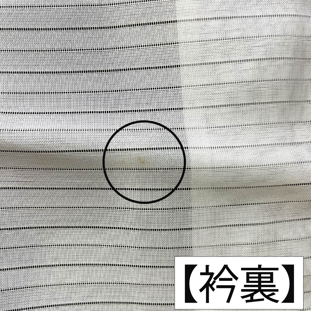 夏物 ポリエステル 色無地 Sランク 身丈156cm 裄丈62cm 褐色(かちいろ) 抽象模様 紗 紫系 1132004562320