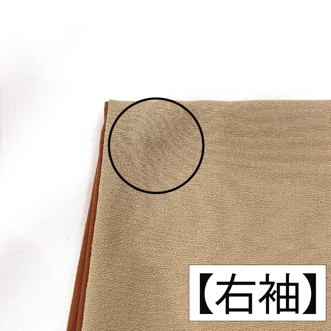 Formal kimono (Homongi) - Silk - Grade A - Lined - Length 157cm - Sleeve to collar 64.5cm - Walnut color - Attached collar (Tsukesage) - Kyo-Yuzen - Shikishi design - Classic pattern - Beige tones - 1112007763325