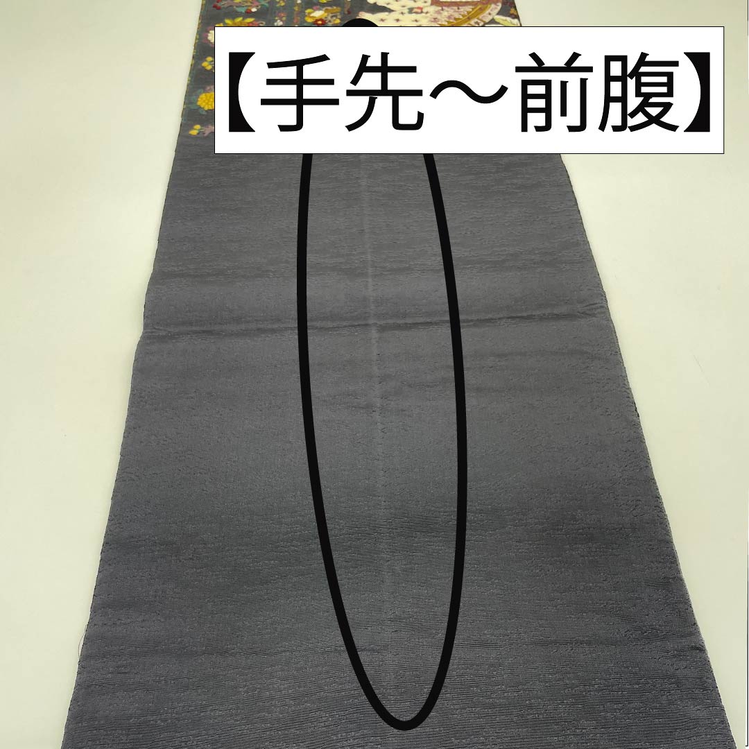 袋帯 正絹 鋼色(はがねいろ) 刺繍 象 鳥 帯丈438cm Sランク ポイント柄 カジュアル 紺系 1123013052318